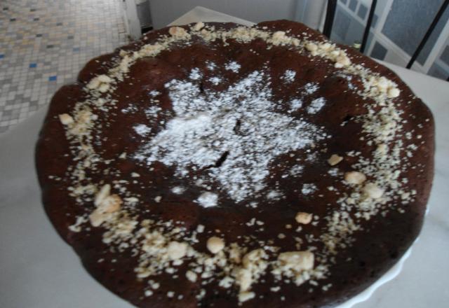 Fondant au chocolat et aux cacahuètes