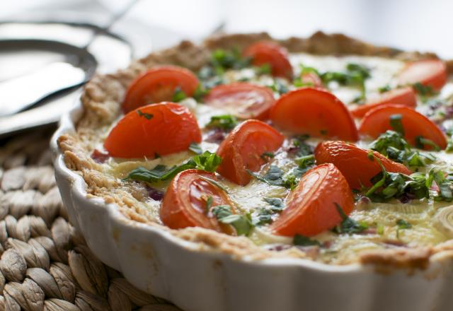 Quiche à la tomate