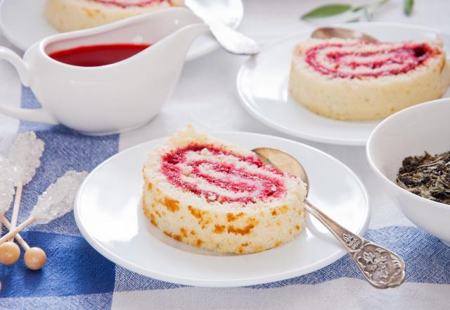 Roulé à la confiture de framboise au Companion