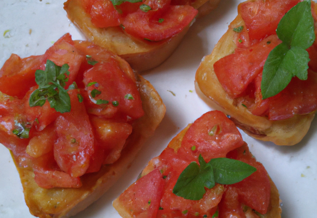 Mes tartines de tomates