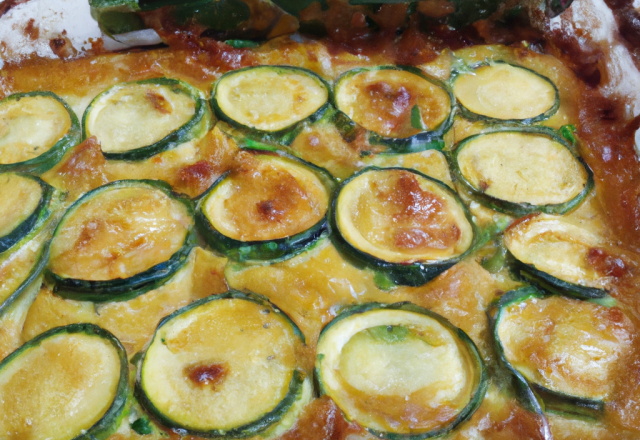 Flan de courgettes à l'Italienne