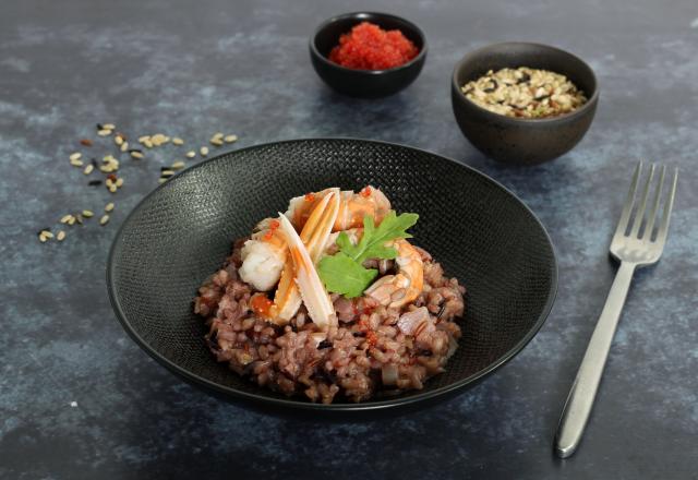 Risotto trio de riz aux langoustines