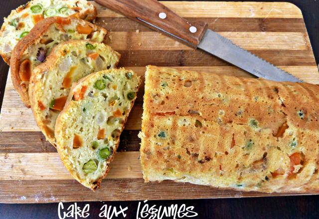 Cake avec des légumes