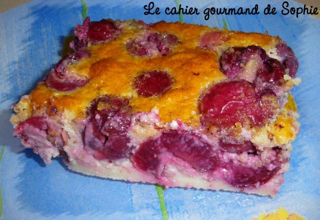 Clafoutis cerises, noisette, vanille