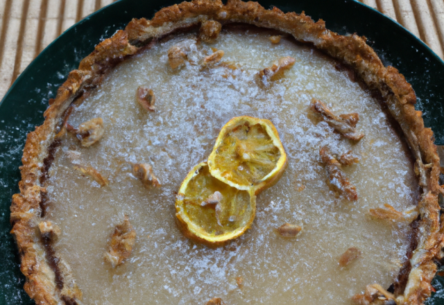 Tarte à la noix de coco et au citron de Sicile