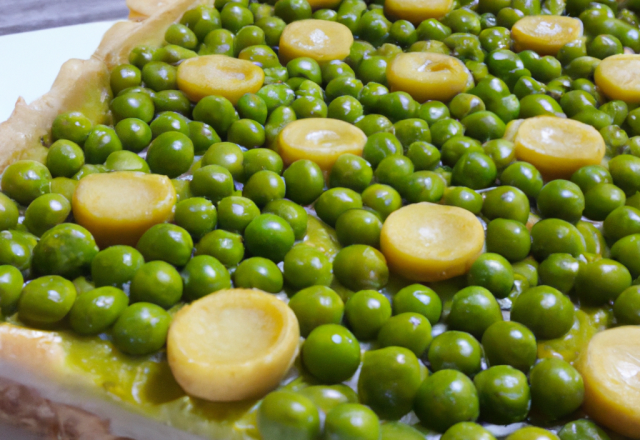 Tarte aux petits pois