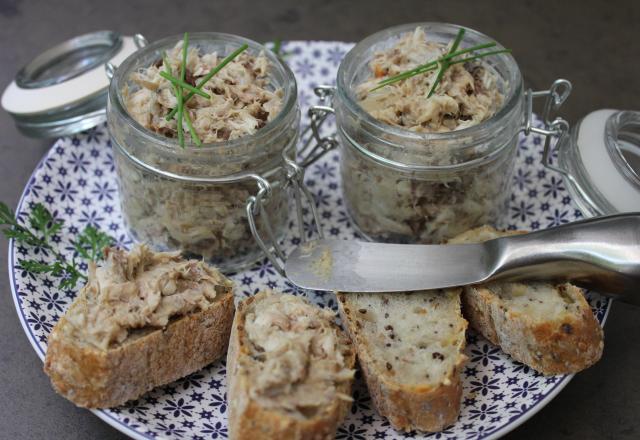 Rillettes de maquereaux au roquefort et aux noix