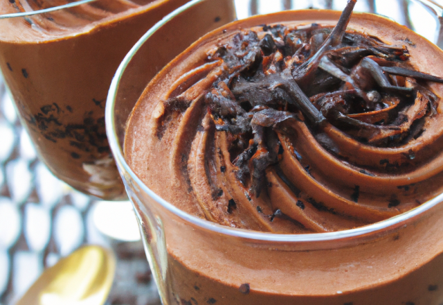 Mousse au chocolat onctueuse