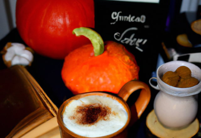 Cappuccino de potimarron au lait de coco