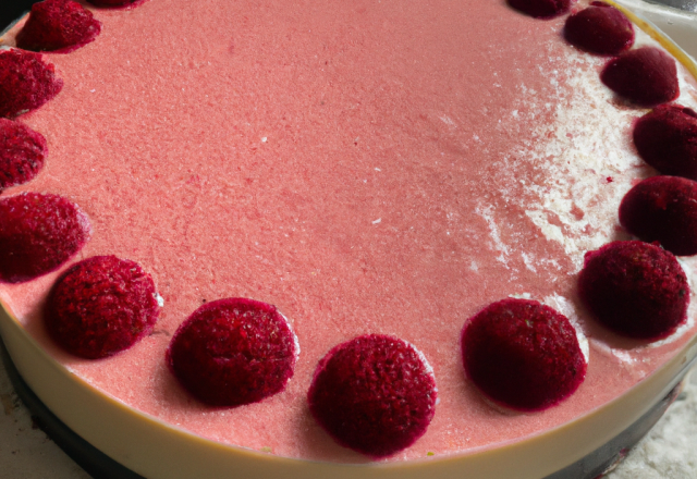 Bavarois framboise - passion, biscuit spéculooos