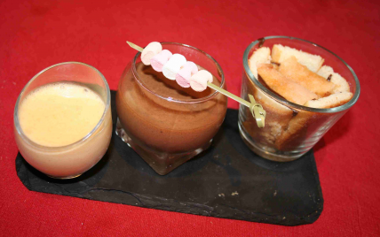 Trilogie chocolatée en verrine