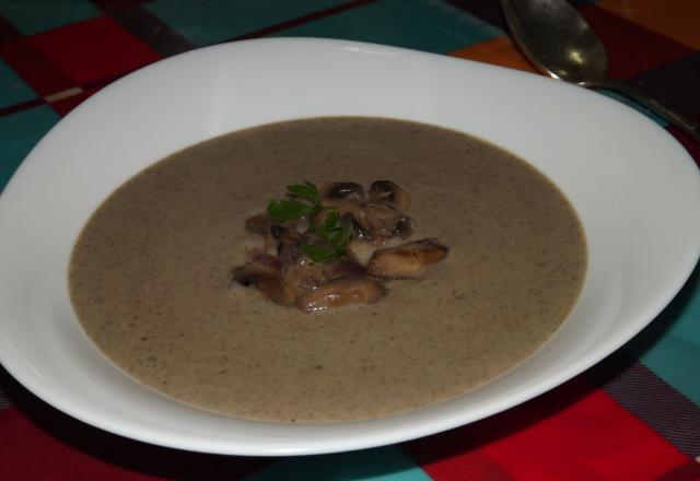 Velouté au champignons de paris