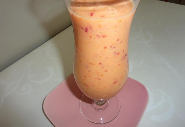 Smoothie fraîcheur nectarine abricot