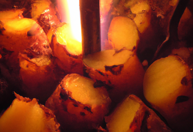 Patate au feu de bois