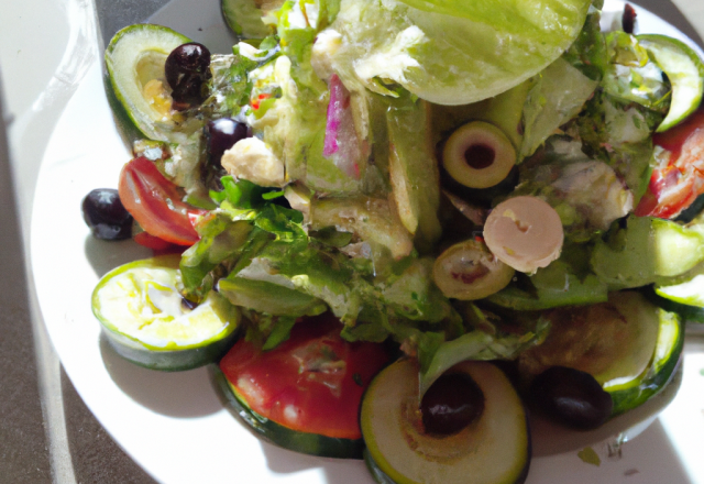 Salade gourmande aux poireaux