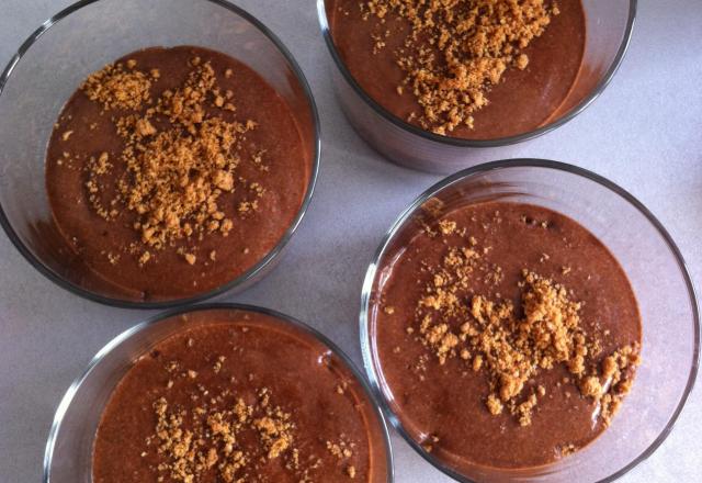 Mousse cœur croquant et spéculoos