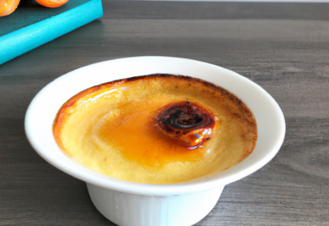 Creme brulée aux abricots