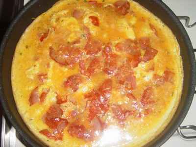 Omelette au Chorizo