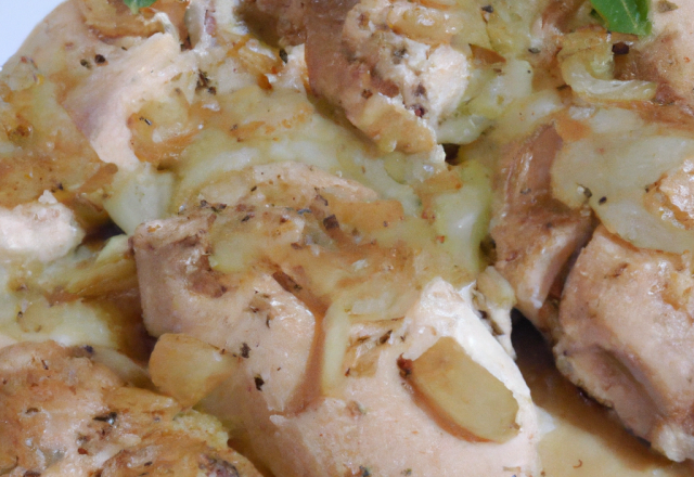 Poulet à l'oignon : une recette très rapide! 