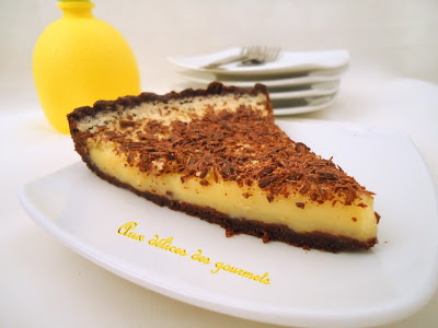 Tarte au chocolat et citron