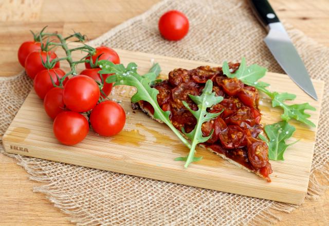 Tarte tatin aux tomates cerise