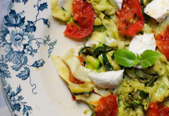 Tagliatelles de courgettes à l’italienne