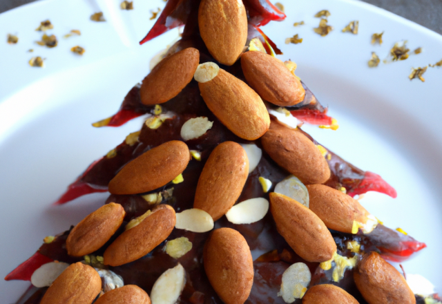 Sapin de Noël aux amandes