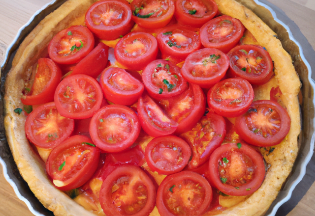 Tarte fraîche aux tomates