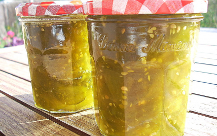 Confiture de tomates vertes rapide