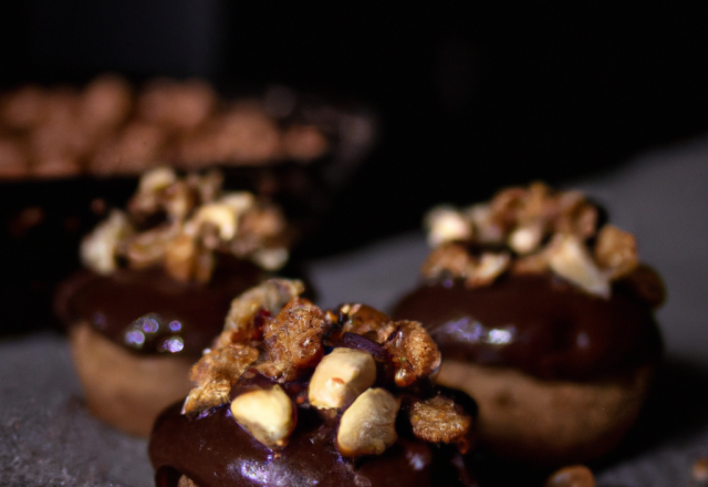 Petits cakes au chocolat au lait et aux noisettes