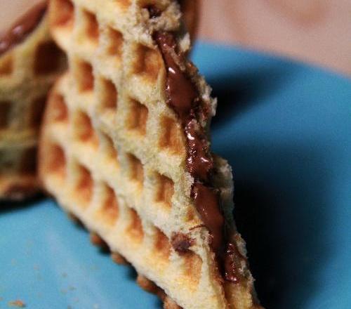 Gaufre briochée express au Nutella conours gouter gourmand