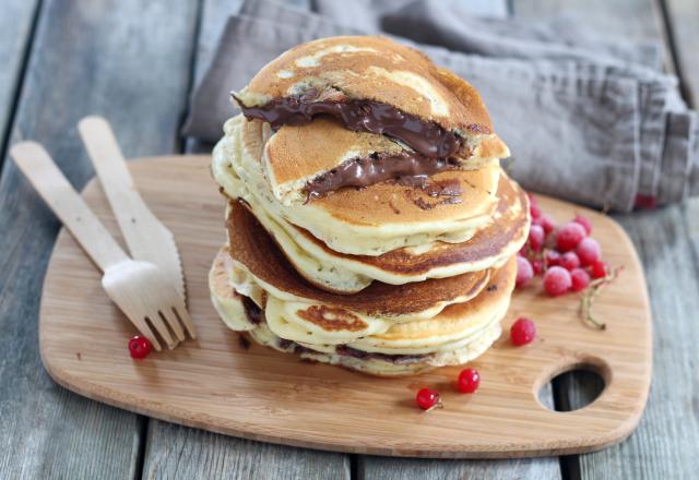 Pancakes fourrés au Nutella