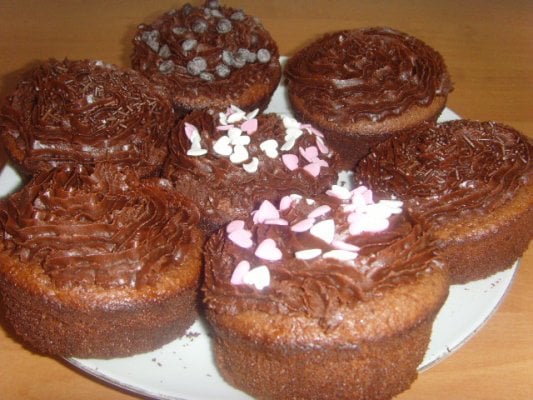 Cupcakes au chocolat noir