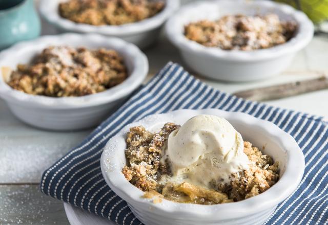 Crumble pommes & quinoa