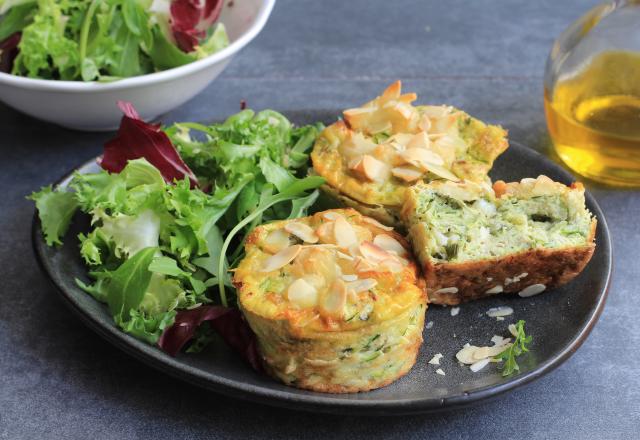 Petits flans courgettes et amandes