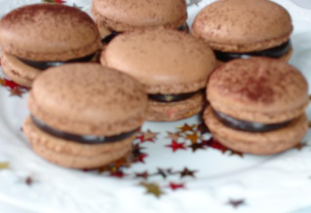 Macarons au chocolat selon P. Hermé