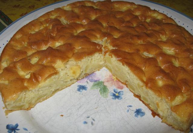 Gâteau moelleux pommes cannelle