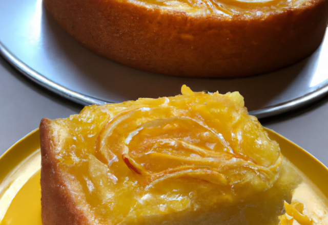 Gâteau moelleux au citron et marmelade de citron