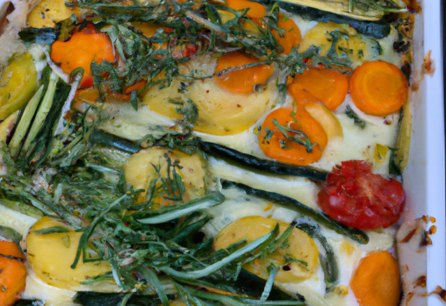 Gratin de légumes d'été aux herbes de Provence