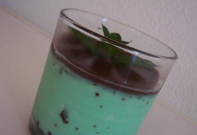 Panna  cotta menthe-chocolat