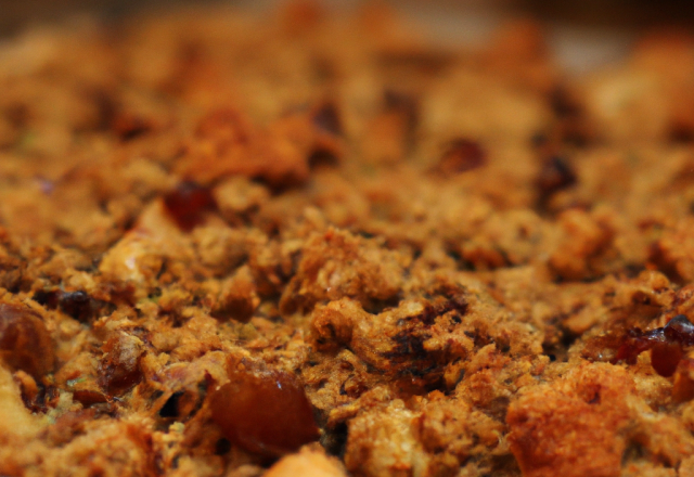 Crumble de dinde aux châtaignes