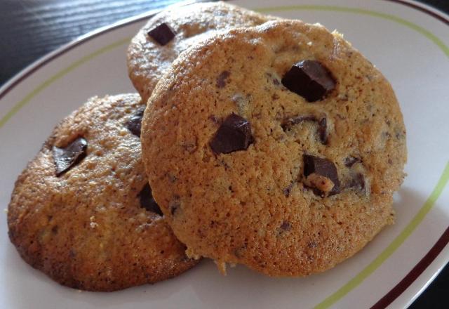 Cookies spéculoos, pépites chocolat