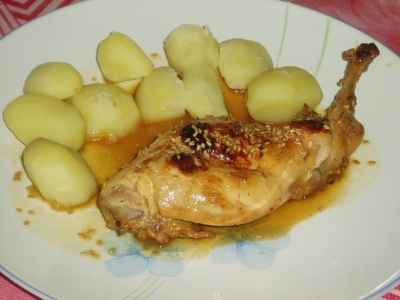 Cuisses de lapin marinées au citron et miel