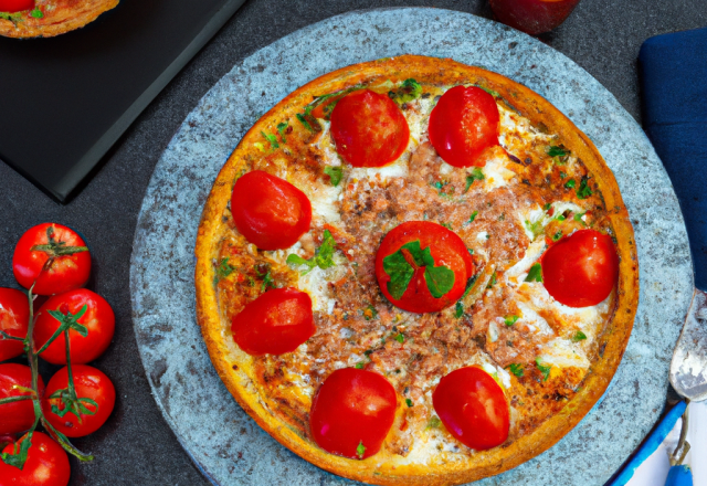 Tarte au thon et aux tomates facile