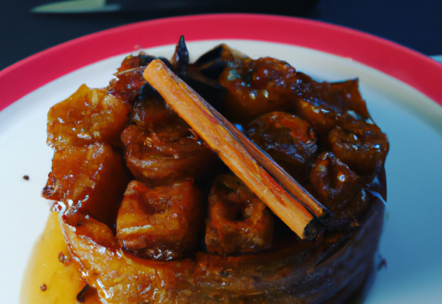 Tatin de pain d'épice à la badiane