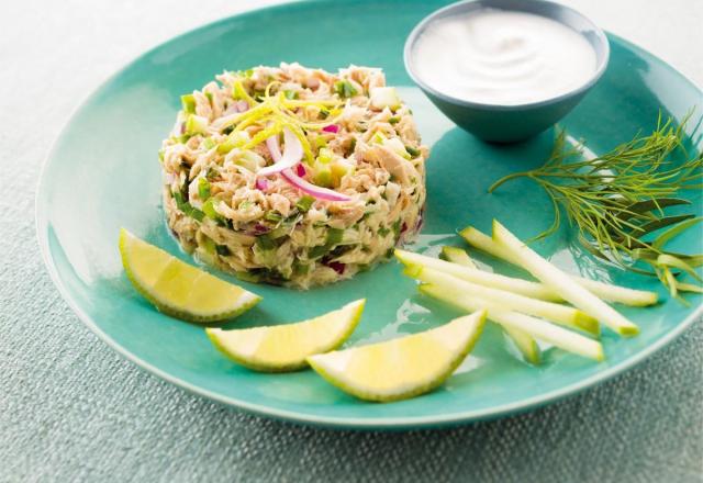 Tartare de maquereau et sa crème de coco