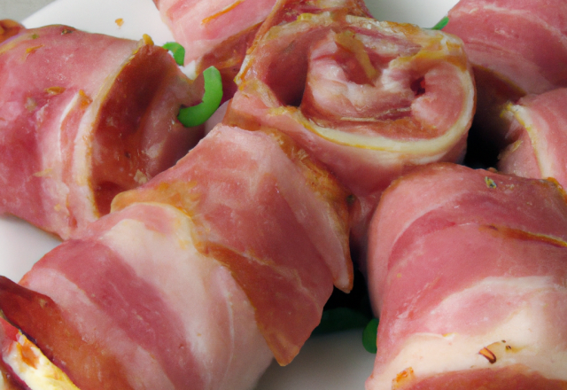 Rouleaux de poireaux au jambon