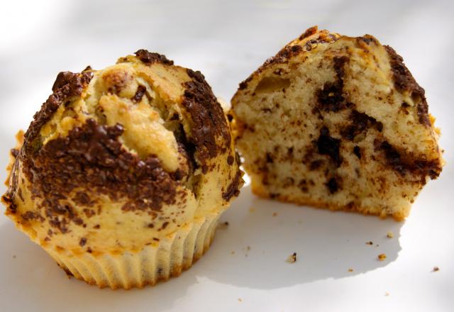 Muffins lait de coco et pépites de chocolat