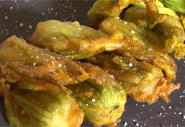 Beignets de fleurs de courgettes