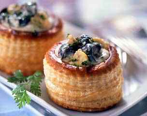 Vol-au-vent d'escargots au riesling